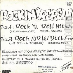 [Pochette de Rock’ n’ roll mops (ROCKIN’ REBELS) - verso]