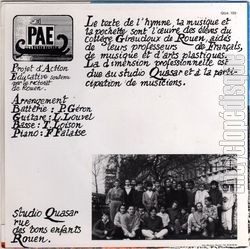 [Pochette de Bastilles en clats (COLLGE GIRAUDOUX DE ROUEN) - verso]