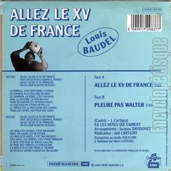 [Pochette de Allez le XV de France (Louis BAUDEL) - verso]