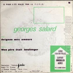 [Pochette de Avignon, mes amours (Georges SALARD) - verso]