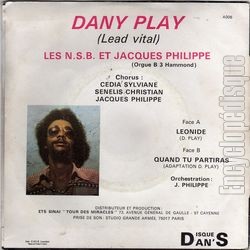 [Pochette de Lonide (Dany PLAY, LES N.S.B. et JACQUES PHILIPPE) - verso]