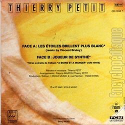 [Pochette de  boire et  manger (Thierry PETIT) - verso]