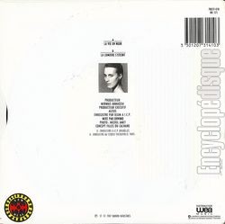 [Pochette de La vie en noir (JULIETTE) - verso]