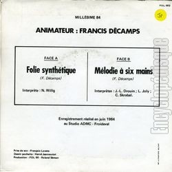 [Pochette de Folie Synthtique (ATELIER ORGUE ET SYNTHTISEUR F.O.L.) - verso]