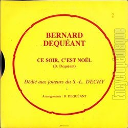[Pochette de Supporters (Bernard DEQUANT) - verso]