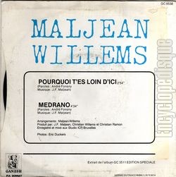 [Pochette de Pourquoi t’es loin d’ici ? (MALJEAN WILLEMS) - verso]
