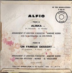 [Pochette de Alinka (ALFIO) - verso]