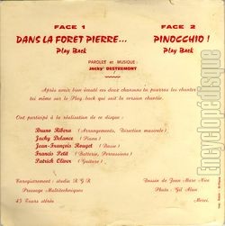 [Pochette de Dans la fort pierre… (Jacky DESTREMONT) - verso]