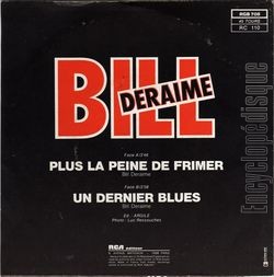 [Pochette de Plus la peine de frimer (Bill DERAIME) - verso]
