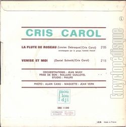 [Pochette de La flte de roseau (Cris CAROL) - verso]