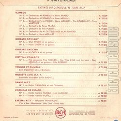 [Pochette de Sambas 1900 (Andr GRASSI) - verso]