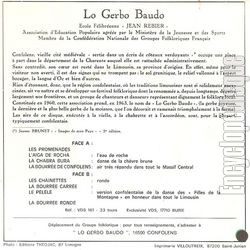 [Pochette de La bourre de Confolens (Lo GERBO BAUDO) - verso]