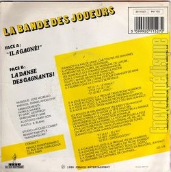 [Pochette de Il a gagn ! (La BANDE DES JOUEURS) - verso]