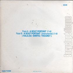 [Pochette de  bout portant (MORGAN) - verso]