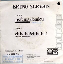 [Pochette de C’est ma doudou (Bruno SERVAIN) - verso]