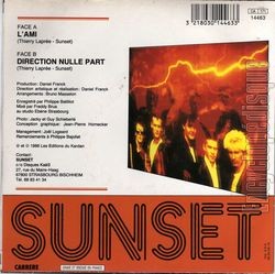 [Pochette de L’ami (SUNSET (2)) - verso]