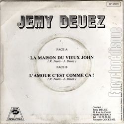 [Pochette de La maison du vieux John (Jemy DEUEZ) - verso]