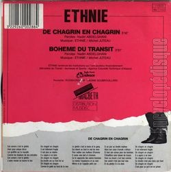 [Pochette de De chagrin en chagrin (ETHNIE) - verso]