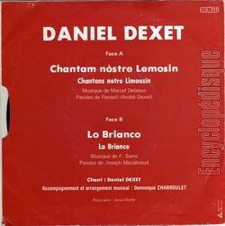 [Pochette de FR3 Limousin-Poitou-Charentes "Chantam nstre Lemosin" (T.V. (Tlvision)) - verso]