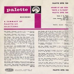 [Pochette de Reste  ta place (ARIANE et les  10 20) - verso]