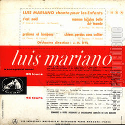 [Pochette de C’est Nol (Luis MARIANO) - verso]