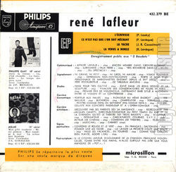 [Pochette de La vache (Ren LAFLEUR) - verso]