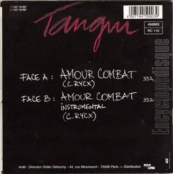 [Pochette de Amour combat (TANGUI) - verso]