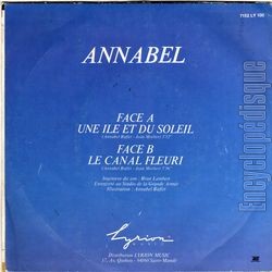 [Pochette de Une ile et du soleil (Annabel BUFFET) - verso]