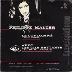 [Pochette de Le condamn (Philippe MALTER) - verso]