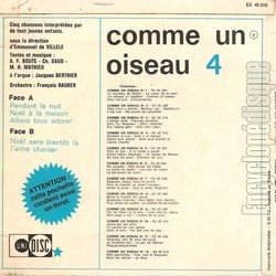 [Pochette de Comme un oiseau 4 (JEUNESSE) - verso]