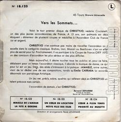 [Pochette de Un cœur en location (CHRISTYJO) - verso]