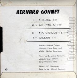 [Pochette de Miguel (Bernard GONNET) - verso]