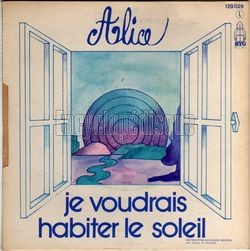[Pochette de Je voudrais habiter le soleil (ALICE) - verso]