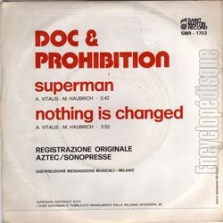 [Pochette de Superman (DOC & PROHIBITION) - verso]
