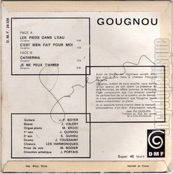 [Pochette de Catherina (GOUGNOU) - verso]