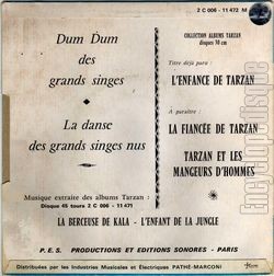 [Pochette de Le dum dum des grands singes (Les DUM’S) - verso]