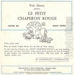 [Pochette de Le petit chaperon rouge (JEUNESSE) - verso]