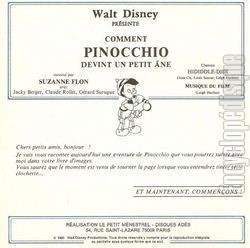 [Pochette de Comment Pinocchio devint un petit ane (JEUNESSE) - verso]