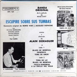 [Pochette de J’irai cracher sur vos tombes "Escupire sobre sus tombas" (B.O.F.  Films ) - verso]
