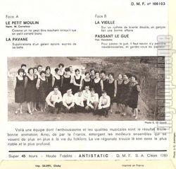 [Pochette de Le petit moulin (CHORALE   CUR JOIE  DE QUIMPER) - verso]