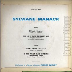 [Pochette de Dolly (Sylviane MANACK) - verso]