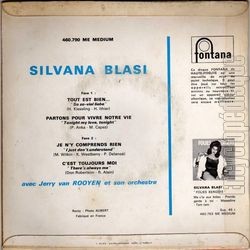 [Pochette de Partons pour vivre notre vie (Silvana BLASI) - verso]