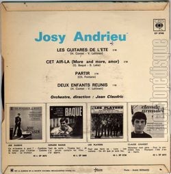 [Pochette de Les guitares de l’t (Josy ANDRIEU) - verso]