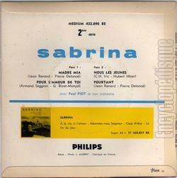 [Pochette de Nous, les jeunes (SABRINA) - verso]
