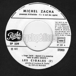 [Pochette de Les cigales (2) (Michel ZACHA)]