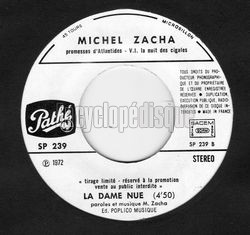 [Pochette de Les cigales (2) (Michel ZACHA) - verso]