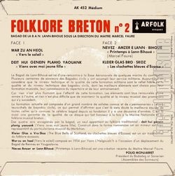 [Pochette de Folklore Breton n2 (BAGAD de LANN-BIHOU) - verso]