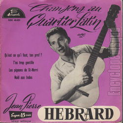 [Pochette de Chansons au Quartier Latin (Jean-Pierre HBRARD)]