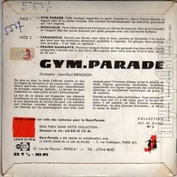 [Pochette de Gym-parade (GYM-PARADE) - verso]