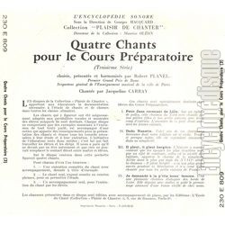 [Pochette de Plaisir de chanter - cour prparatoire 3 (JEUNESSE) - verso]